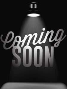 spot light on coming soon text