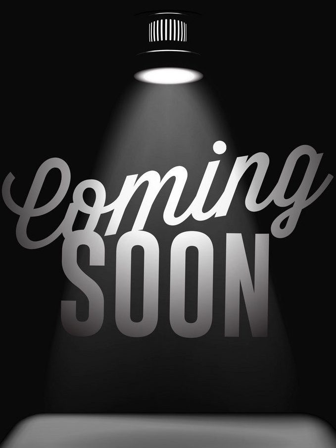 spot light on coming soon text